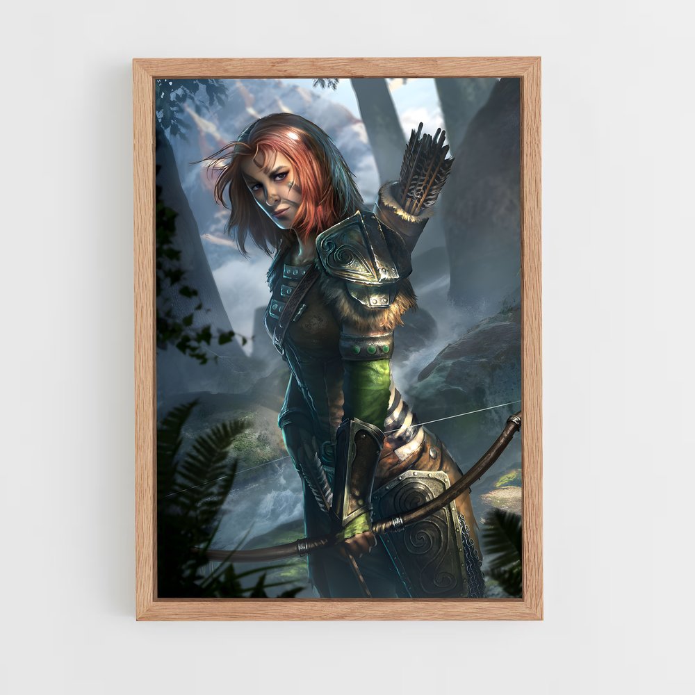 Poster Aela, Archère Éternelle – affiche Skyrim (vue 4)